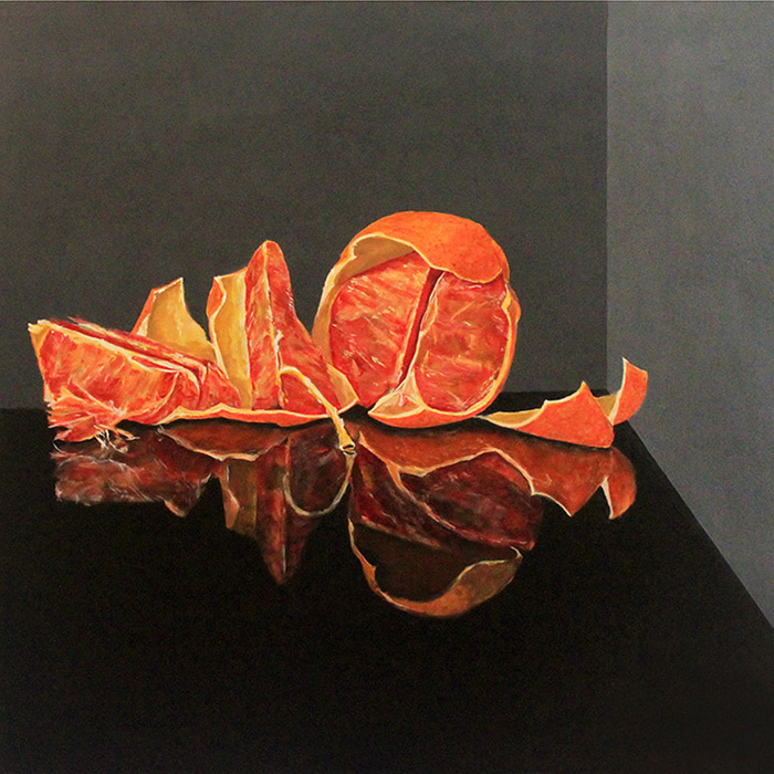Sally Pettus painting, Orange